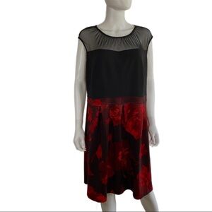 EnFocus Women Mesh Top Floral Dress